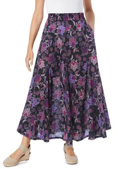 Plus Size High Waisted Maxi Skirts