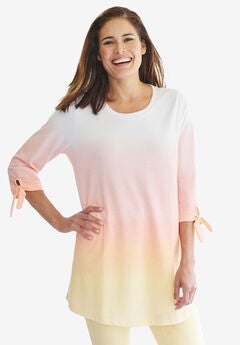 French Terry Tie-Sleeve Sweatshirt
