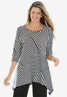 The Sharkbite Tunic, BLACK PATCH STRIPE, hi-res image number null