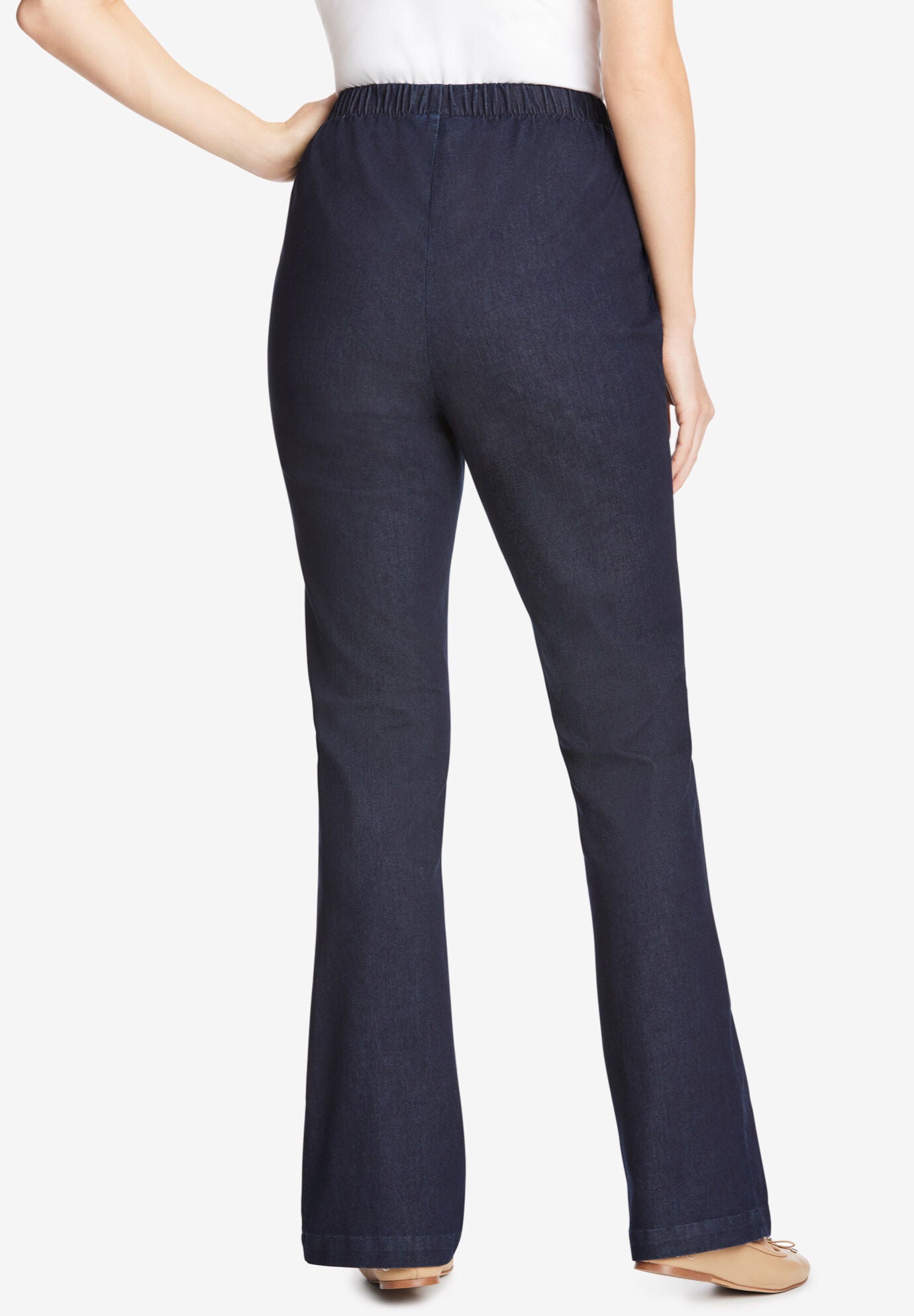 woman within fineline jeans