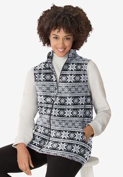 Zip-Front Microfleece Vest