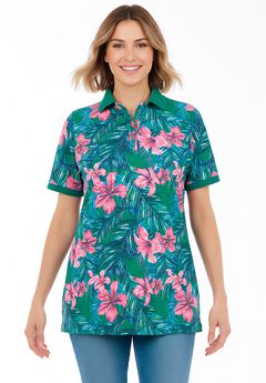 Perfect Printed Short-Sleeve Polo Shirt
