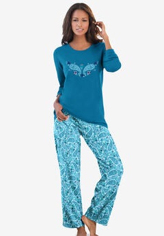 Long Sleeve Knit PJ Set