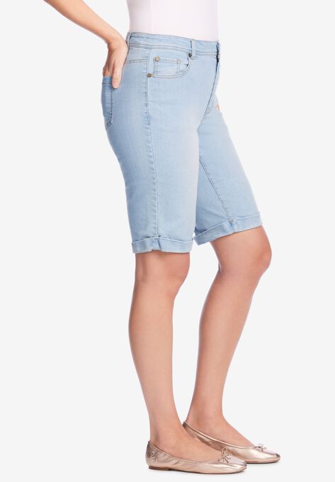 Stretch Jean Bermuda Short, , alternate image number null