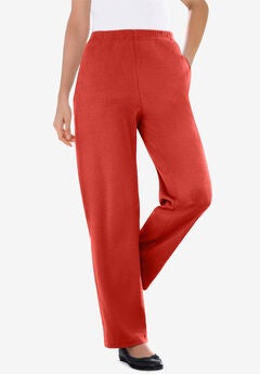 7-Day Knit Ribbed Straight Leg Pant