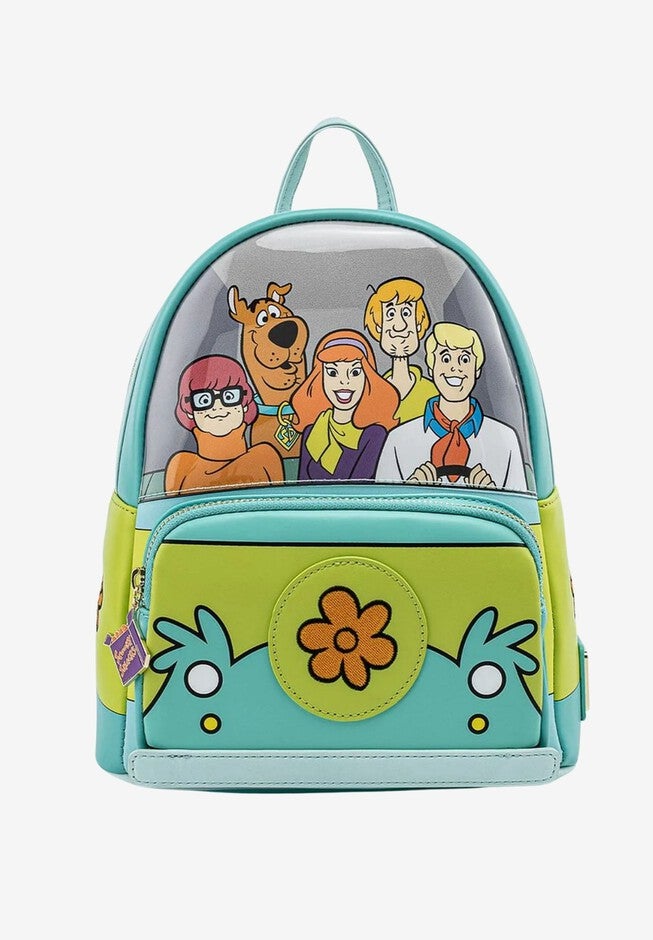 Loungefly x Scooby Doo Mystery Machine Mini Backpack Shoulder Bag Purse, BLUE, hi-res image number null