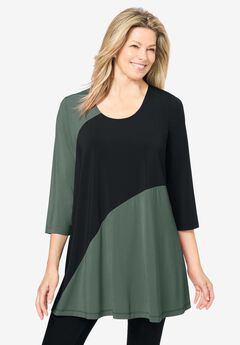 Knit Colorblock Tunic