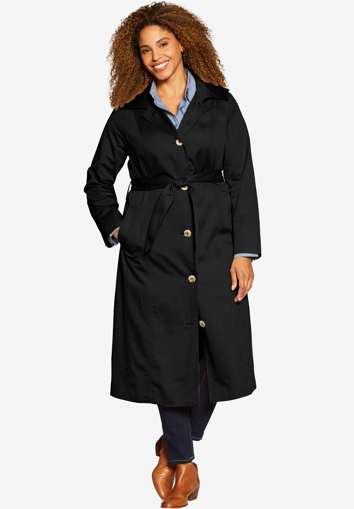 Woman within trench coat Clearance