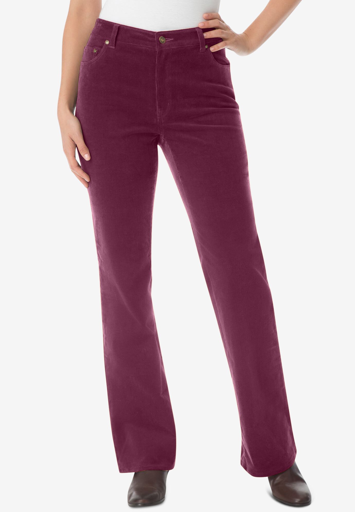 black corduroy bootcut jeans