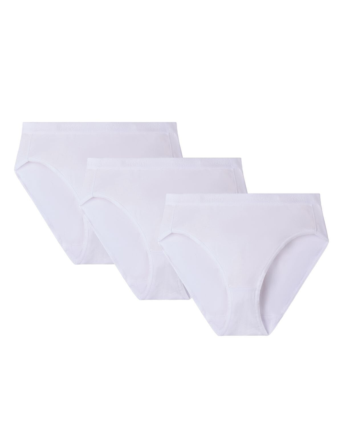 Combed Cotton Basic Hipster Panties 3 Pack, WHITE, alternate image number 6