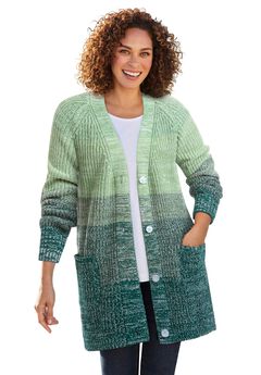Ombre Shaker Cardigan