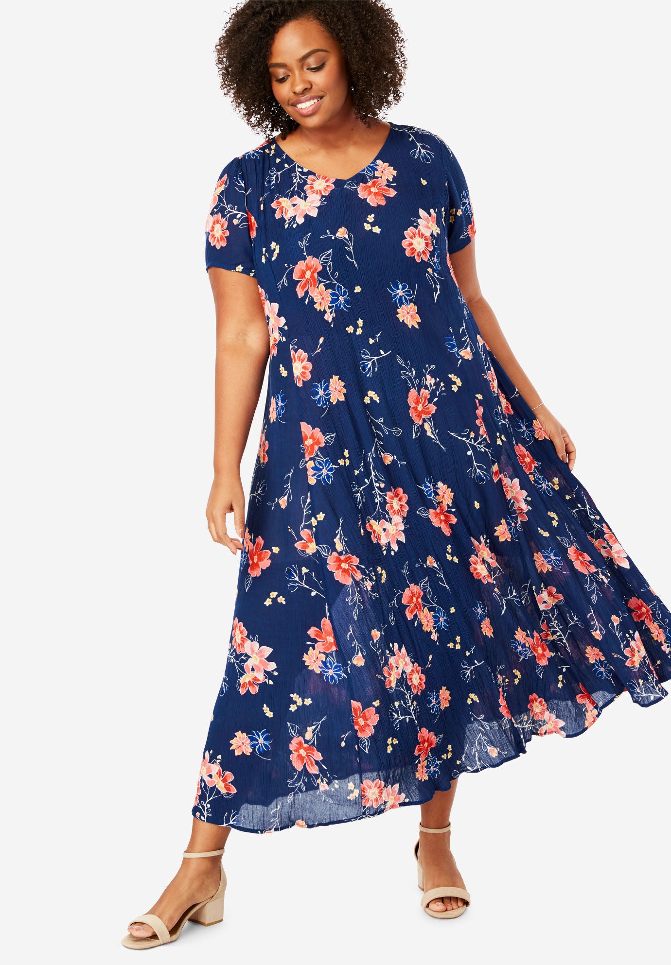 crinkle dresses plus size