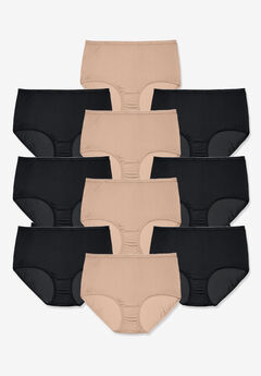 Full Coverage Nylon Brief 10-Pack
