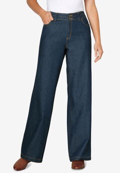 Plus Size Wide Leg Jeans
