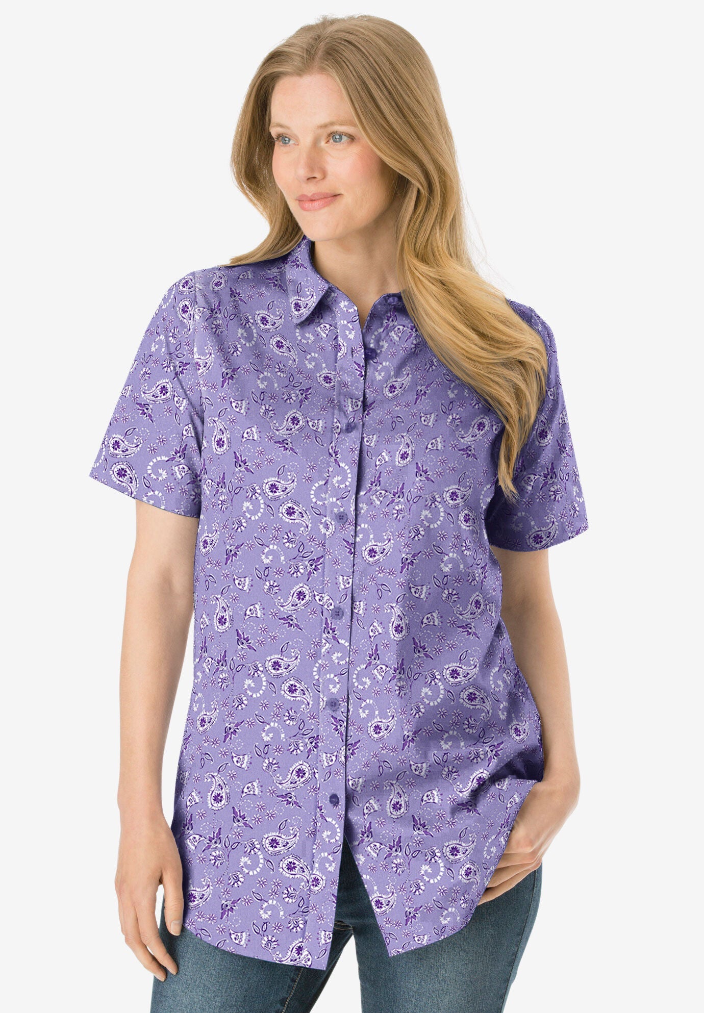 short sleeve button up