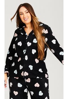 Button Up Fleece Top