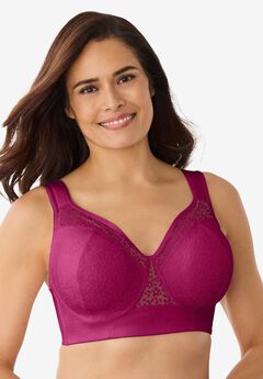 COMFORT CHOICE® Full Coverage Lace Overlay Bra