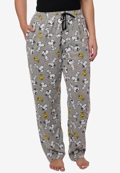 Peanuts Snoopy Pajama Pants Woodstock Lounge Wear Comfortable Soft