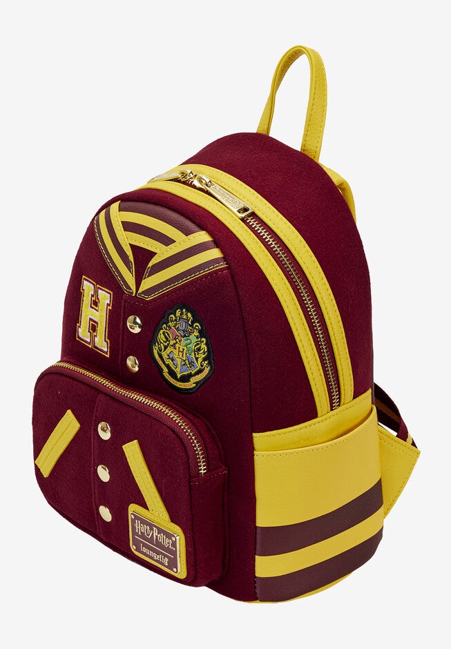 Loungefly X Harry Potter Mini Backpack Handbag Hogwarts Varsity Jacket , , alternate image number null