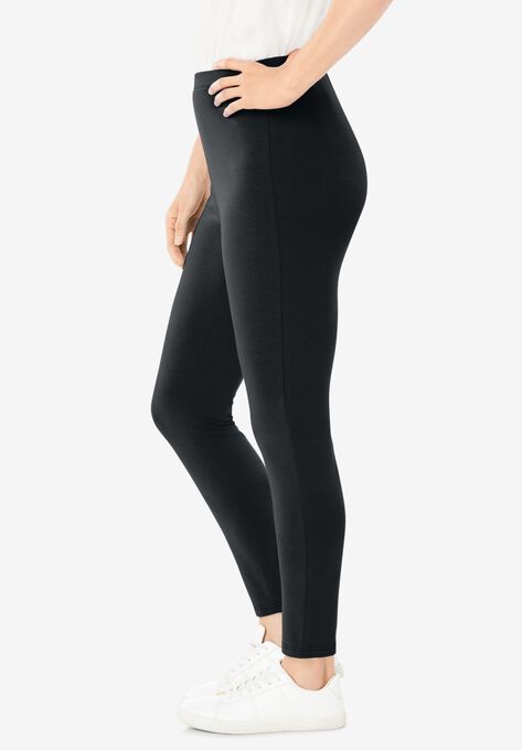 Stretch Cotton Legging | Woman Within