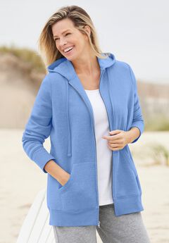 Plus Size Blue Hoodies