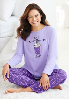 Long Sleeve Knit PJ Set