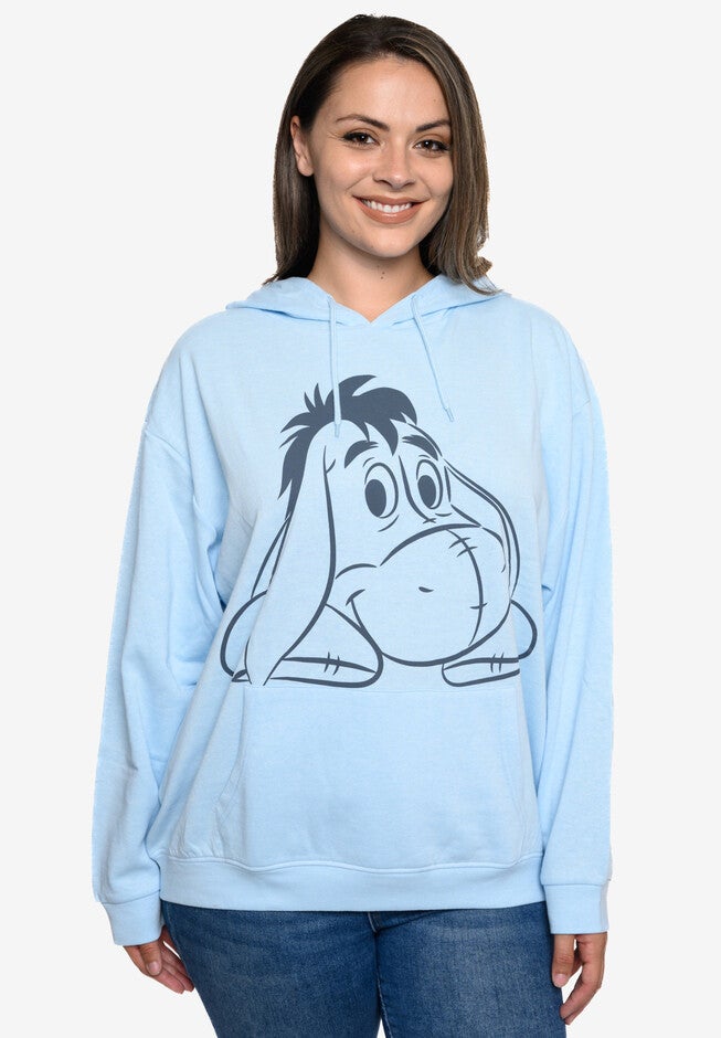 Disney Eeyore Hoodie Sweatshirt Fleece Pullover, , alternate image number 3