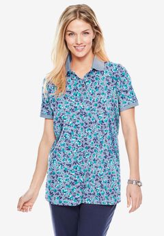 Plus Size Relaxed Fit Polo Shirts