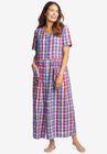 Long Seersucker Lounger, MULTI MADRAS PLAID, hi-res image number null