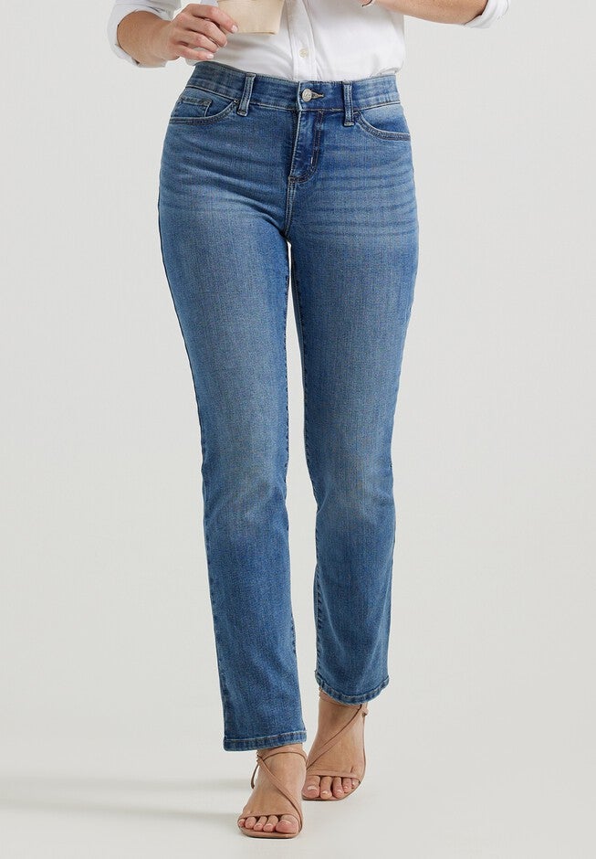 Ultra Lux Comfort With Flex Motion Stright Leg Jean Jean, JUNIPER, hi-res image number 0