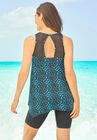 Mesh-Inset Longer Length Tankini Top, , on-hover image number null