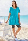 Short-Sleeve Empire Waist Tunic, , alternate image number null