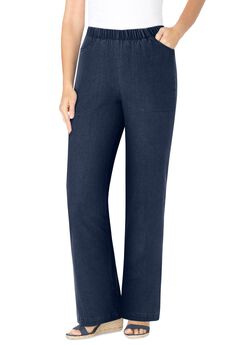 Fineline Stretch Denim Pull-On Bootcut Jeans