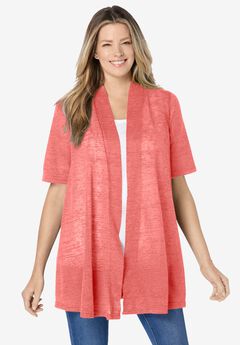 Lightweight Open Front Cardigan