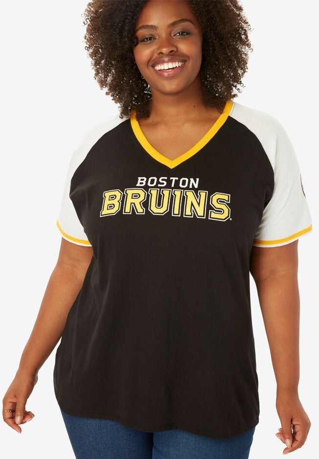 NHL Team V-Neck Raglan Tee, BRUINS, hi-res image number null