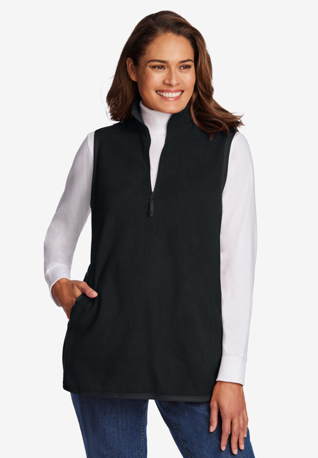 Quarter-Zip Microfleece Vest