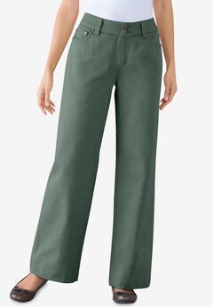 Perfect Cotton Wide-Leg Denim Jean