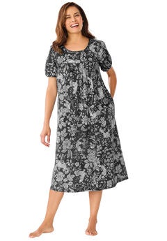Short Print Shirred Lounger