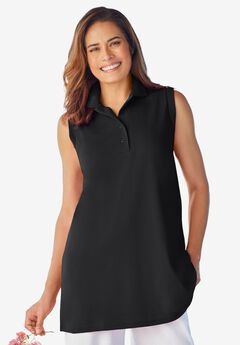 Sleeveless Polo Tunic