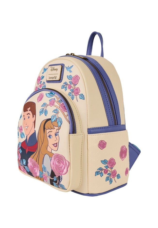 aurora mini backpack Loungefly Disney Princess Stained Glass: Sleeping Beauty Mini-Backpack, Amazon Exclusive day style with a touch of whimsy Sleeping Beauty Exclusive Princess Aurora