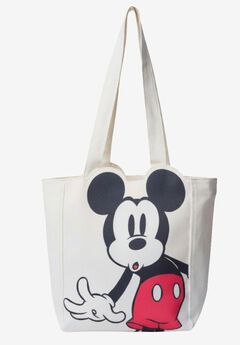 Disney Mickey Mouse Die-Cut Canvas Tote Bag with Shaped Top