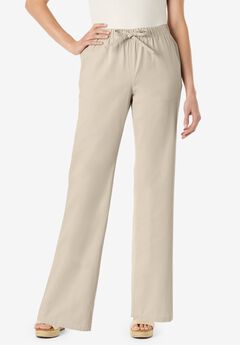 Plus Size Petite Wide Leg Pants