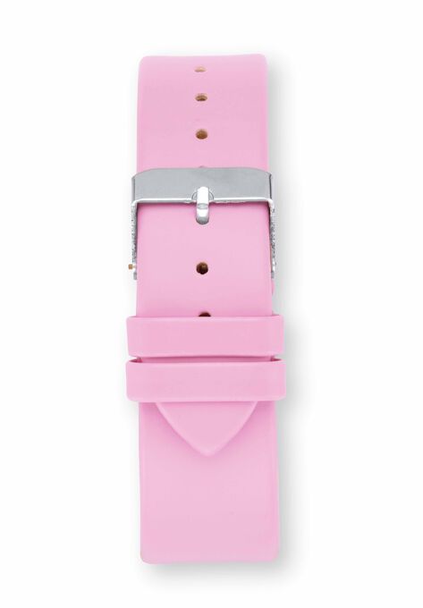 Gold Tone Crystal Bowtie Cat Watch with Adjustable Pink Strap, 8", , on-hover image number null