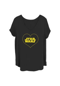 Star Heart V-Neck T-Shirt