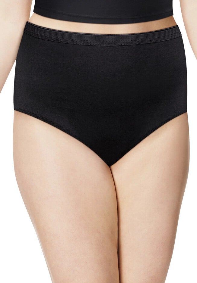 Women'S Cotton High Brief Underwear, 6-Pack, , on-hover image number 1