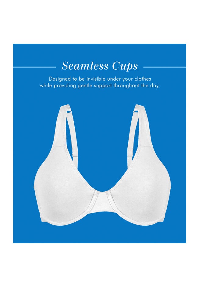 Bestform 5000100 Everyday Unlined Cotton Stretch T-Shirt Bra With Underwire Support, , alternate image number 2