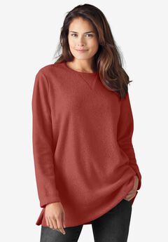 Crewneck Ultra Soft Sherpa Sweatshirt