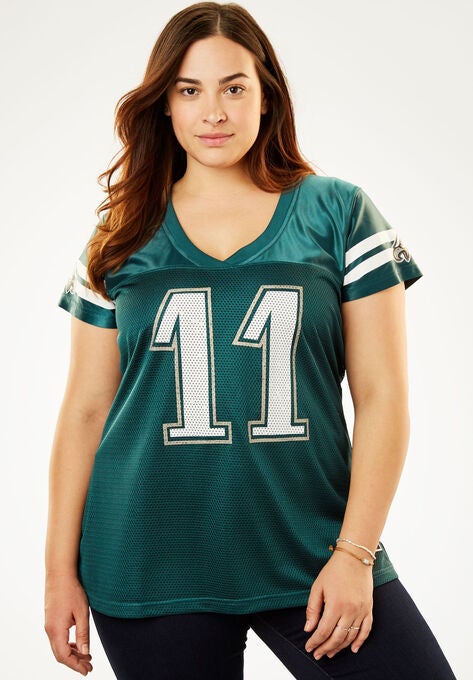 Nfl Replica Football Jersey Plus Size Tops Woman Within
