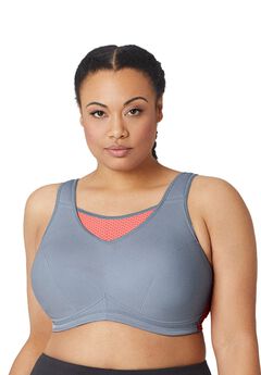 Full Figure Plus Size No-Bounce Camisole Elite Sports Bra Wirefree #1067 Bra