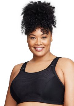 Full Figure Plus Size Custom Control Sports Bra Wirefree #1166 Bra